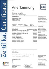Errichterfirma für Einbruchmeldeanlagen