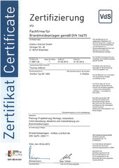 Fachfirma für Brandmeldeanlagen gemäß DIN 14675